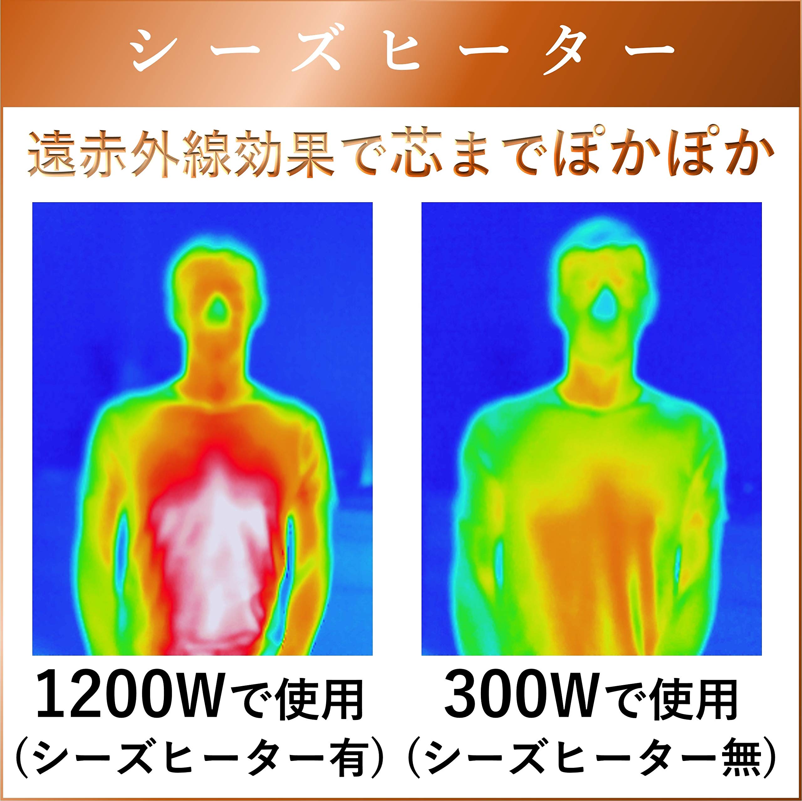 Amazon | [山善] 遠赤外線 カーボンヒーター + シーズヒーター 障害物